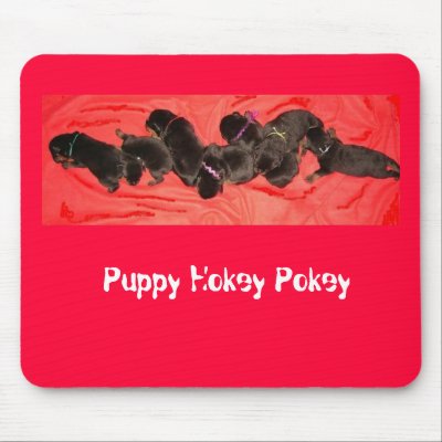 Puppy Hokey Pokey Mouse Pad by TanzbarK9