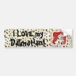 "Puppy Love," Dalmatian Puppy Art by Audrey Jeanne Bumper Stickers