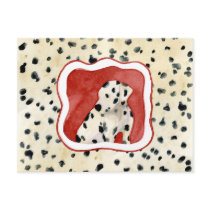 "Puppy Love," Dalmatian Puppy Art by Audrey Jeanne