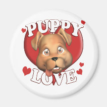 Puppy Love Refrigerator Magnets