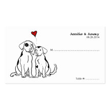 Puppy Love Seating Card Business Card