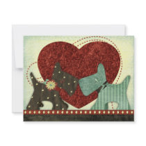 Puppy Love Valentine Invitations