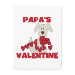 Puppy Papa's Valentine Tshirts and Gifts postcards