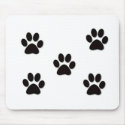 Puppy Paw Prints mousepads