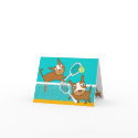 Puppy Play Tennis Blank Card 2