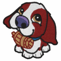 Puppy Saint Bernard Embroidered Shirt
