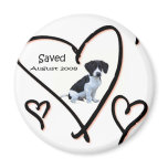 puppy saved magnet