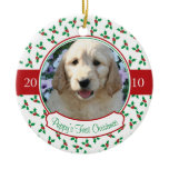Puppy's First Christmas - Holly & Berries