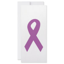Puprle Ribbon Rack Card