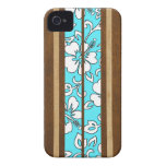 Pupukea Hibiscus Hawaiian Surfboard iPhone 4 Cases