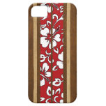 Pupukea Hibiscus Hawaiian Surfboard iPhone 5 Cases