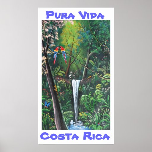 Pura Vida Costa Rica Print