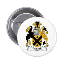 Purcell Family Crest Pinback Button