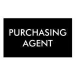 purchasing agent business card template