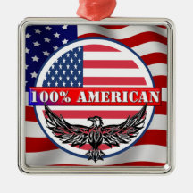 Pure American Christmas Ornaments