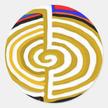 Pure Artistic - REIKI Karuna Symbol Round Sticker