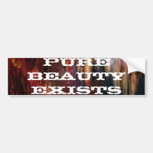Pure Beauty Exists Bumper Sticker