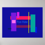 Pure Water Navy Posters