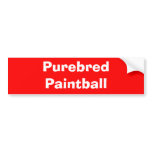 Purebred Paintball bumper stickers