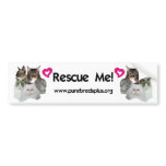 Purebreds Plus Rescue Me Bumper Sticker bumper stickers