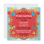 Purim Carnival Party Invitation Poster