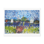 Puritan Church with Snow and Fire postcards