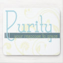 Purity & Grace Christian sexual purity mousepad