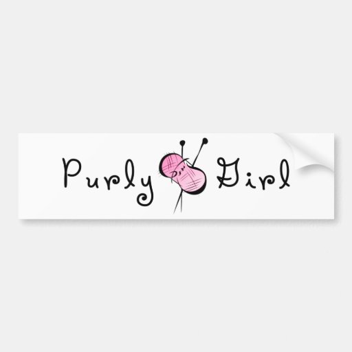 Purly Girl Bumper Stickers