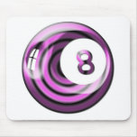 Purple 8 ball mousepads