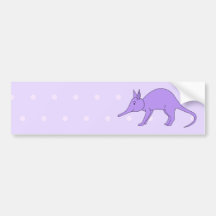 Purple Aardvark Bumper Stickers