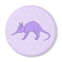 Purple Aardvark Fridge Magnets