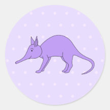 Purple Aardvark Sticker