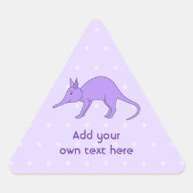 Purple Aardvark Stickers
