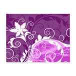 Purple Abstract Flower Postcard