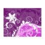 Purple Abstract Flower Postcard
