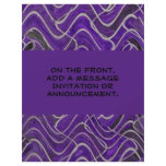 purple abstract personalized flyer