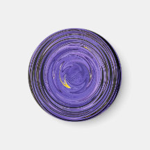 Purple Abstract Fridge Magnets