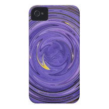 Purple Abstract iPhone 4 Cases