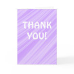 Purple Abstract Thank You Card