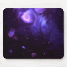 Purple Abstracted Space Mouse Pad