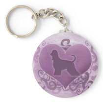 Purple Afghan Hound Valentine