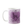 Purple Afghan Hound Valentine Mugs