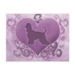 Purple Afghan Hound Valentine