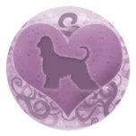 Purple Afghan Hound Valentine