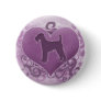 Purple Airedale Terrier Valentine