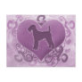 Purple Airedale Terrier Valentine