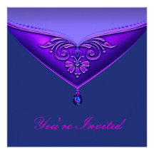 Purple All Occasion Party Invitation Template