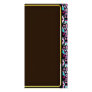 Purple and aqua blue damask wedding gift photo card
