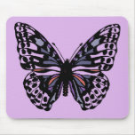Purple and Black Butterfly mousepads