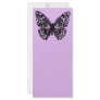 Purple and Black Butterfly Rack Card Design